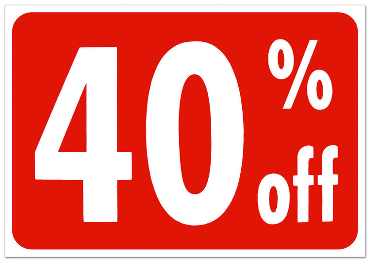 40% OFF SALE