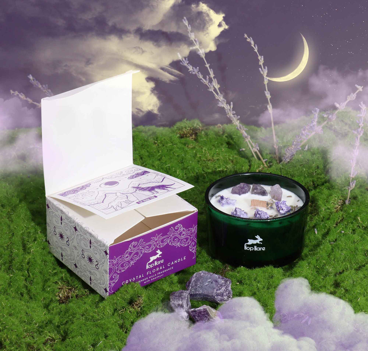 Candle hop hare The moon