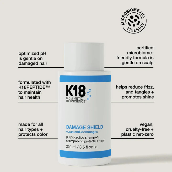K18 DAMAGE SHIELD pH Protective Shampoo 250ml