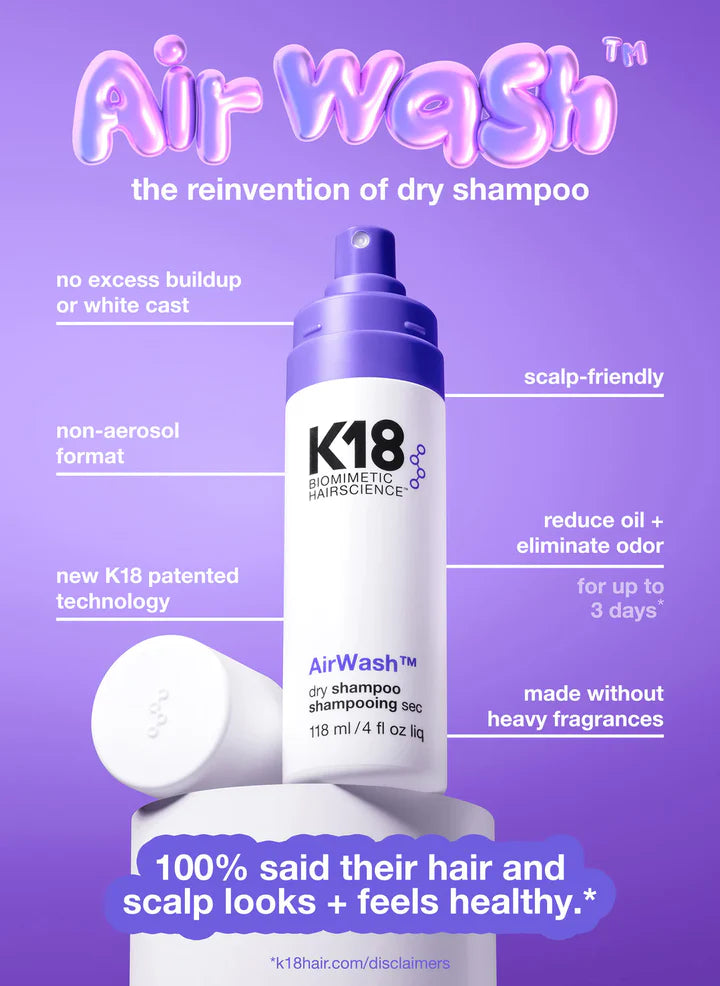 K18 AirWash Dry Shampoo 118ml