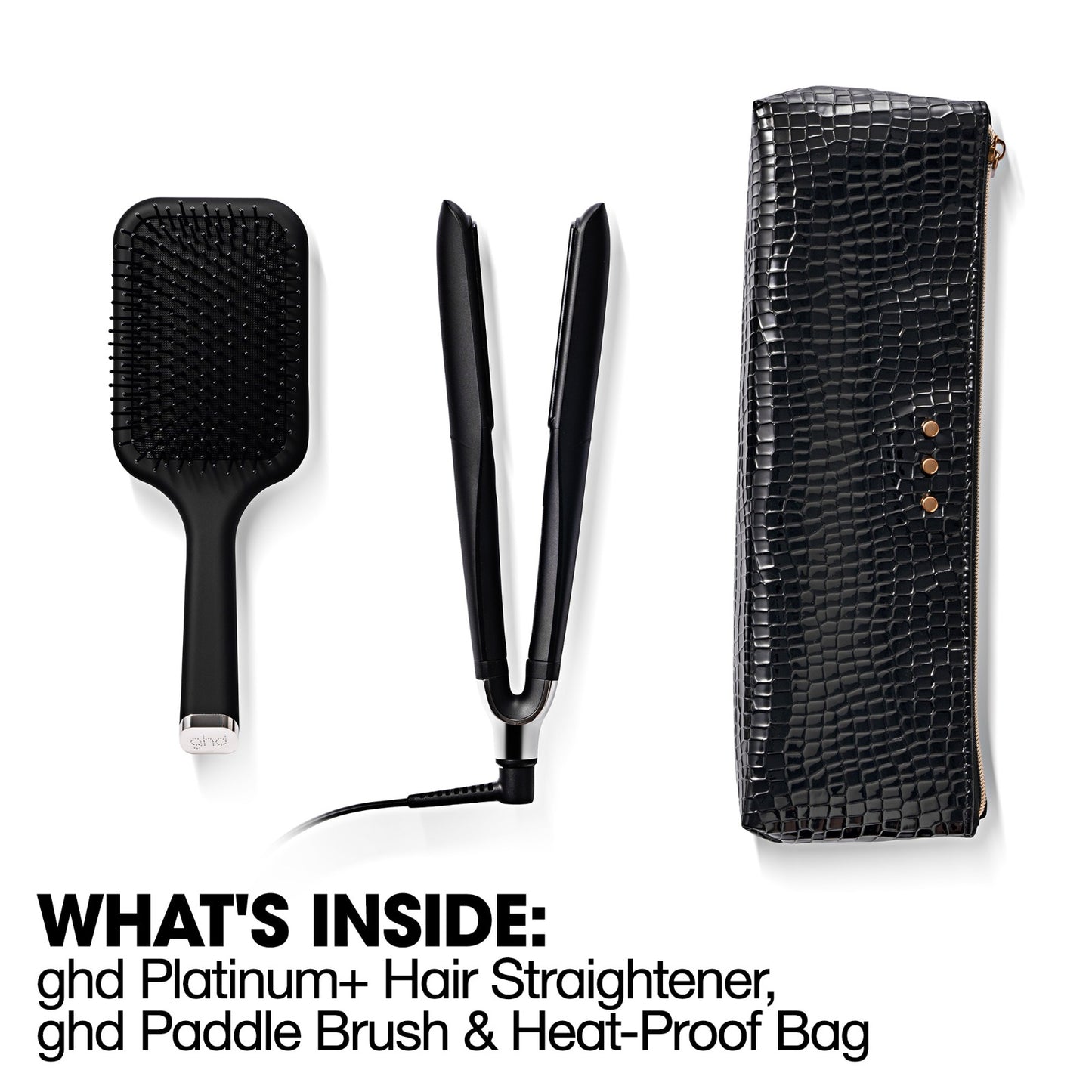 GHD Platinum + Straightner Gift Set