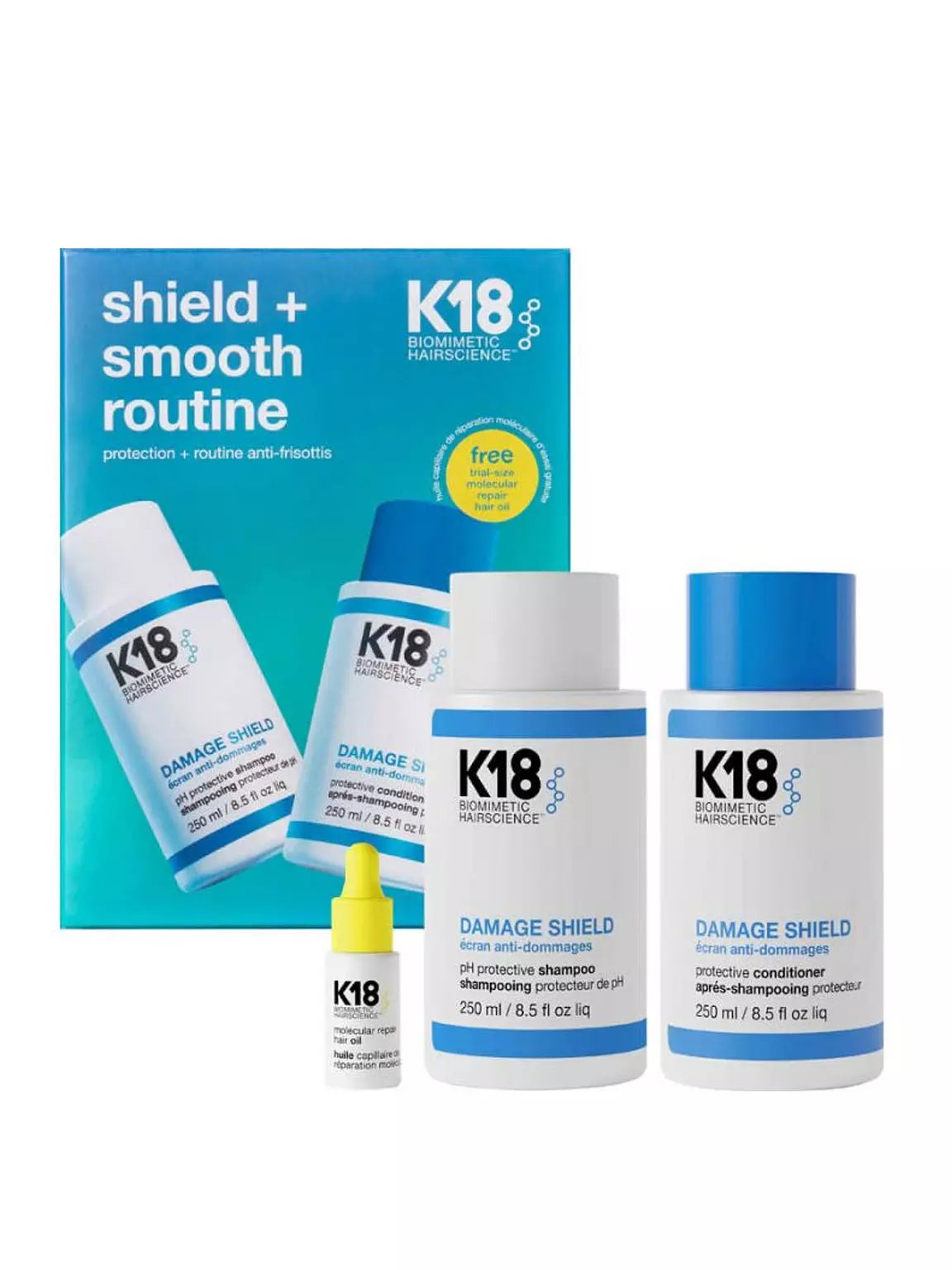 K18 Biomimetic Hairscience Shield & Smooth Routine Kit