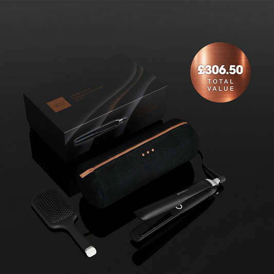 GHD Platinum + Hair Straightner Festive Gift Set