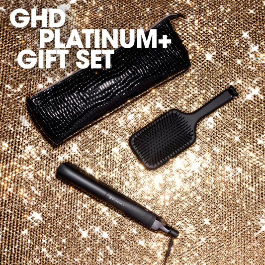 GHD Platinum + Straightner Gift Set