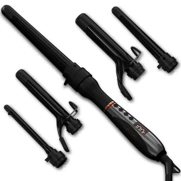 Varis Curling Iron System With 4 barrels available in various sizes