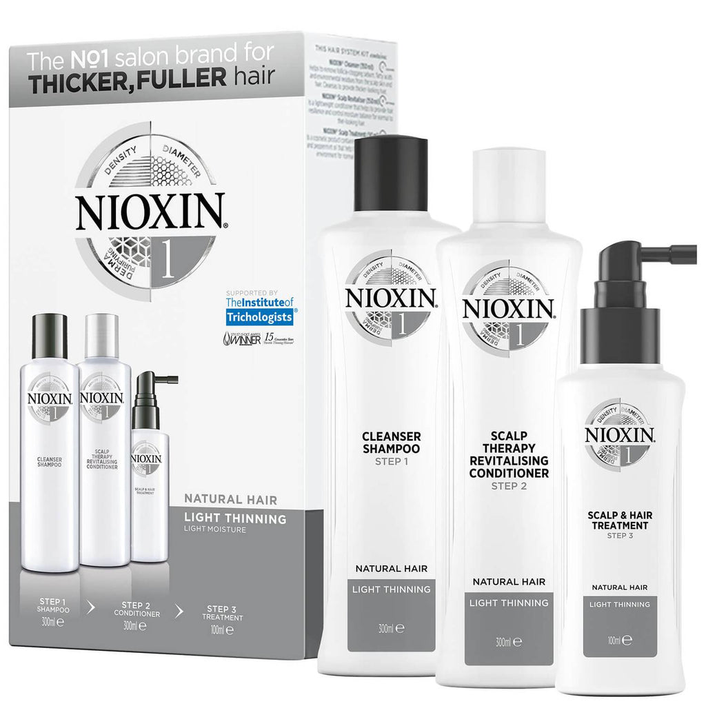 Nioxin 1 natural hair light thinning light moisture - 300ml