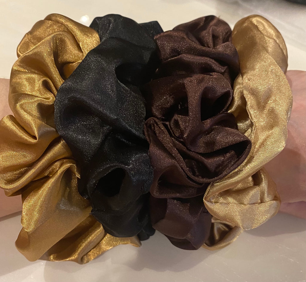 Silky scrunchies ( 4 pack)