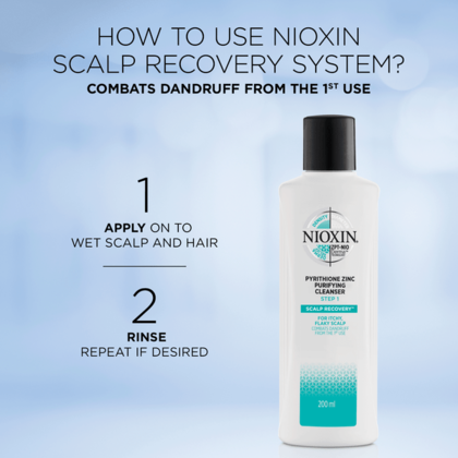 Nioxin Scalp Recovery Anti-Dandruff Medicating Cleanser Shampoo Step 1 200ml